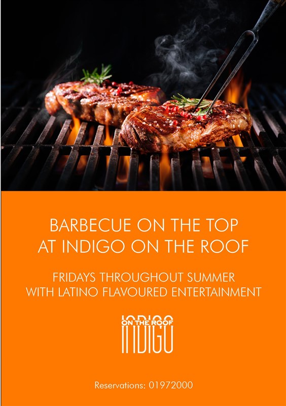 Live BBQ Fridays at Indigo on the Roof